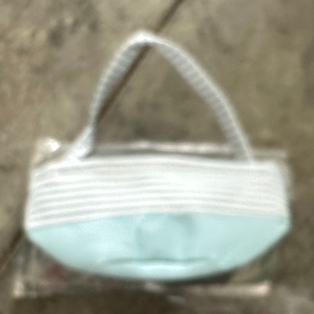 White and Light Blue Women's Tote Bag